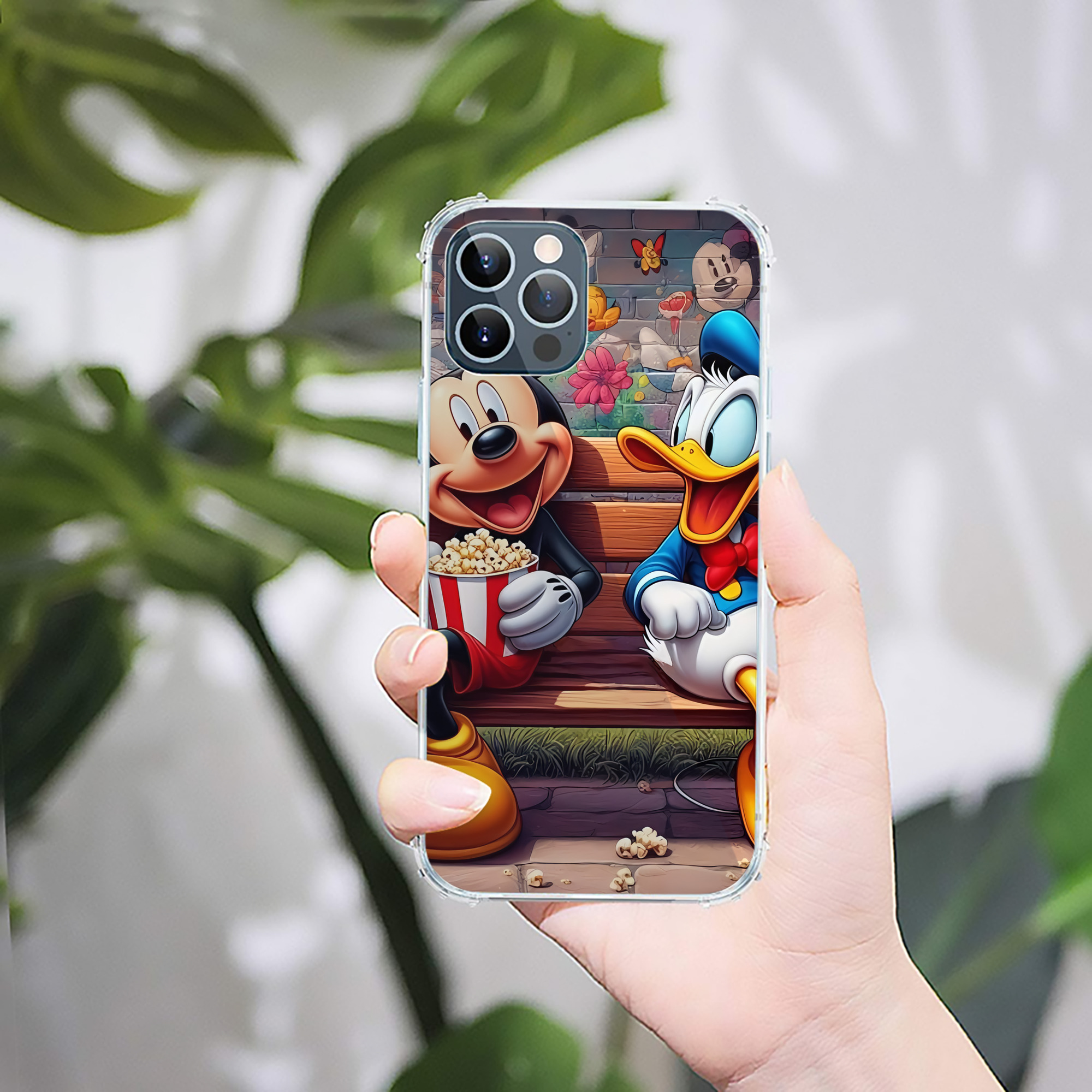 ミッキーマウス Mickey Mouse 【iPhone 12シリーズ対応】透明スマホケース（クリアソフトケース）